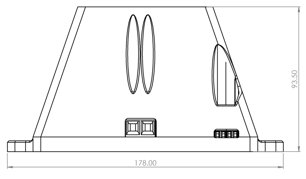 BD1 Eddy current brake power supply technical drawing back