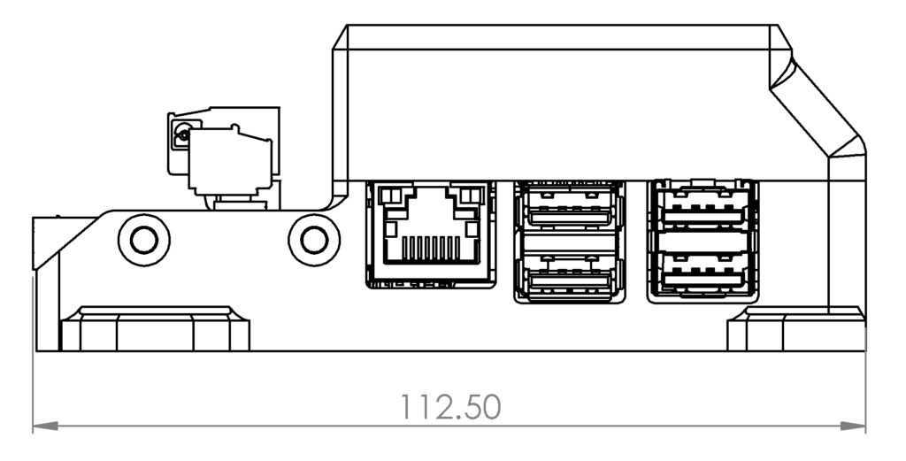 BD1 Dynamometer Controller technical drawing right