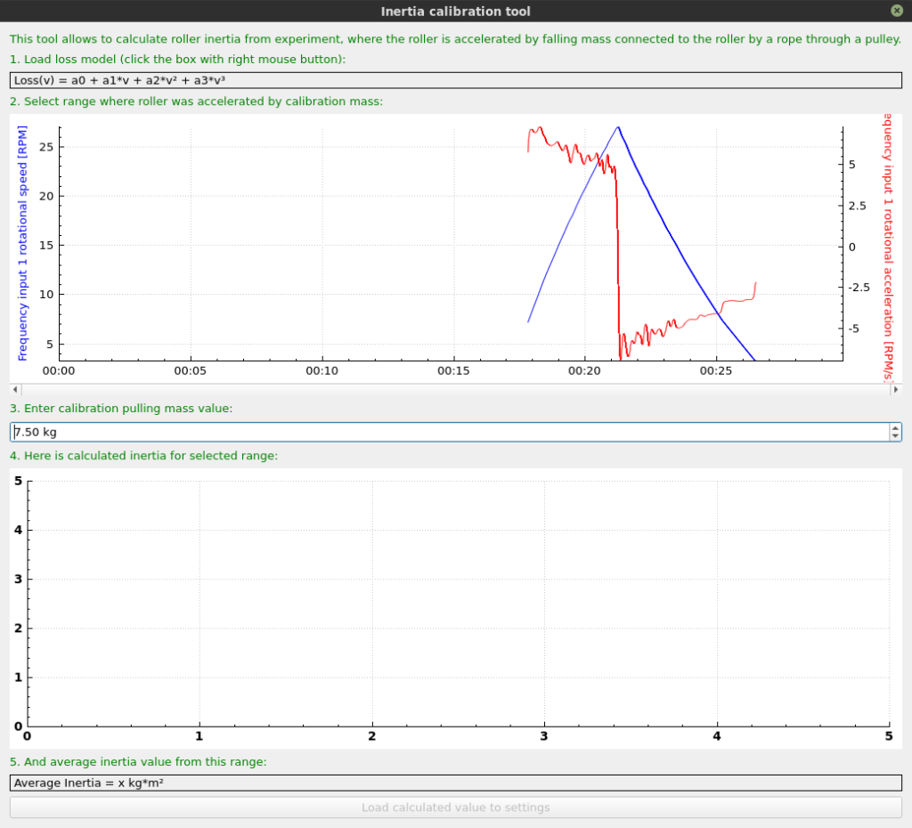 inertia calibration tool