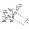 Hall sensor signal wheel dimensions